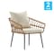 Flash Furniture Natural/Cream PE Rattan Wicker Patio Chairs, 2PK SB-1960-CH-CREAM-GG - alternate 7